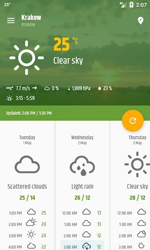 download weather clock widget