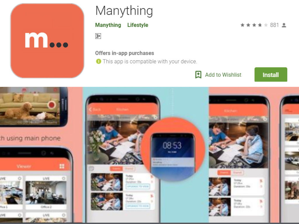 Manything app for android