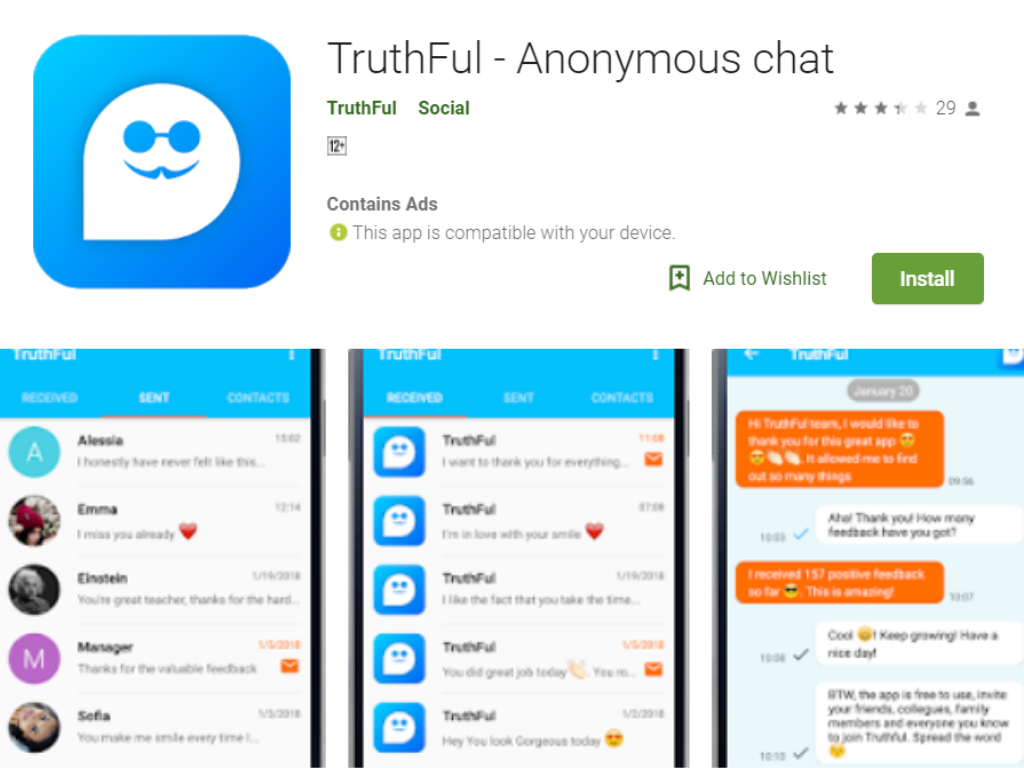 Application Android TruthFul