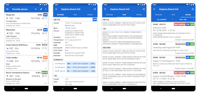 Avia Weather android app