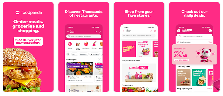 Foodpanda food & groceries Android App