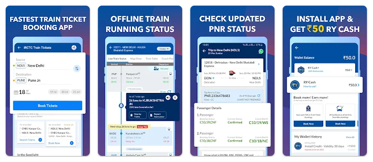 Railyatri – Book Tickets, Train Status, PNR Android App